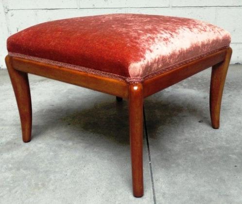 Tabouret - Bois, Velours, Antiek en Kunst, Curiosa en Brocante