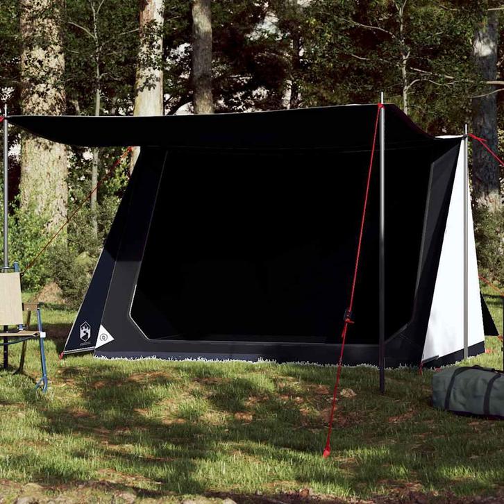 vidaXL Tent 2-persoons waterdicht verduisterend stof wit, Caravans en Kamperen, Tenten, Nieuw, Verzenden