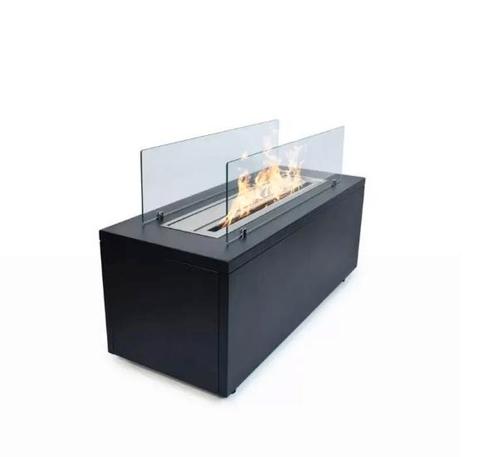 Bio-ethanol roomdivider Gio zwart losstaande sfeerhaard, Huis en Inrichting, Kachels, Bio-ethanolhaard, Overige brandstoffen, Nieuw