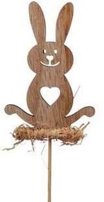 Bijsteker Konijntjes met hartje 6x8 cm pak 12 stuks, Maison & Meubles