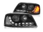 LED DRL koplampen Black geschikt voor VW T5, Auto-onderdelen, Verzenden, Nieuw, Volkswagen