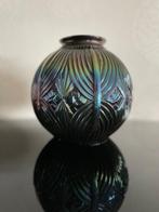 Vaas  - Glas - Art Deco iriserend zwart