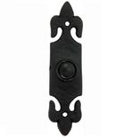 Beldrukker Lelie ijzer zwart, Doe-het-zelf en Bouw, Nieuw, Overige materialen, Klink of Kruk