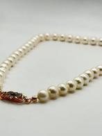 Sans prix de réserve - Collier Argent Perle - Diamant, Nieuw