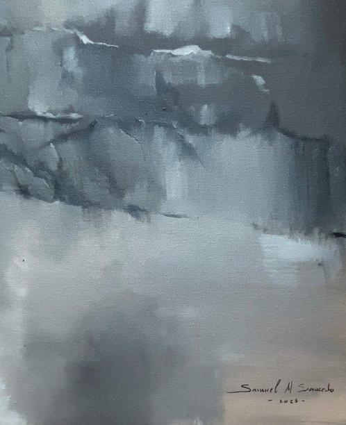 Samuel M Saucedo - Fuente oculta, Antiek en Kunst, Kunst | Schilderijen | Modern