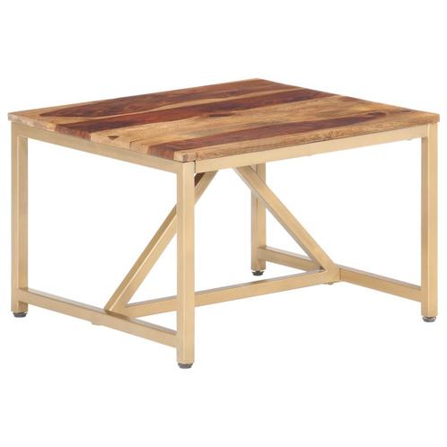vidaXL Bijzettafel 60x60x40 cm massief hout, Huis en Inrichting, Tafels | Bijzettafels, Nieuw, Verzenden