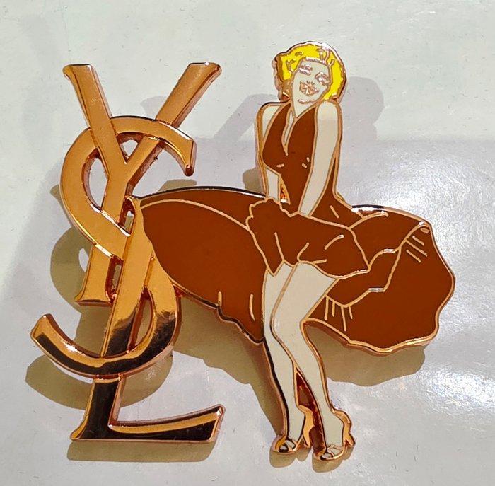 Plaqué or - Broche - ARTHUR BERTRAND YSL, Antiquités & Art, Curiosités & Brocante