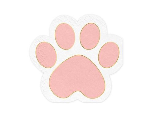 Napkins - Kitty Paws, mix, 15,5 x 14,5 cm (1 pkt / 12 pc.), Hobby en Vrije tijd, Feestartikelen, Nieuw, Verzenden