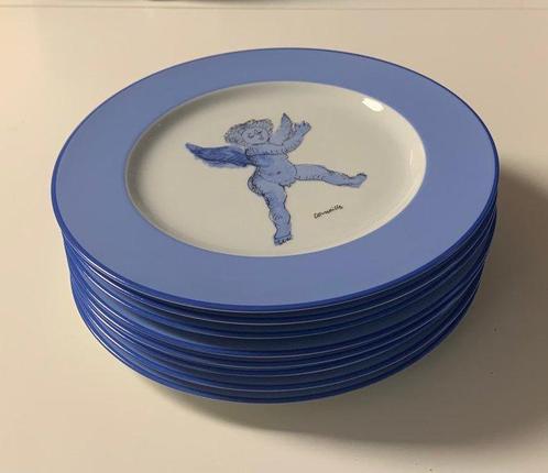 Guillaume Corneille  - Tafelservies (8) - De Blauwe Engel, Antiek en Kunst, Antiek | Meubels | Tafels