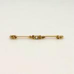 Broche - 18 karaat Geel goud - Parel, Handtassen en Accessoires