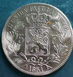 België. Leopold I. 5 Francs 1851 (Zonder Minimumprijs)