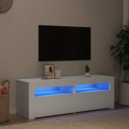 Wit TV Meubel met LED | OP = OP | Betaalbare Luxe, Huis en Inrichting, Kasten |Televisiemeubels, 25 tot 50 cm, Nieuw, Overige houtsoorten
