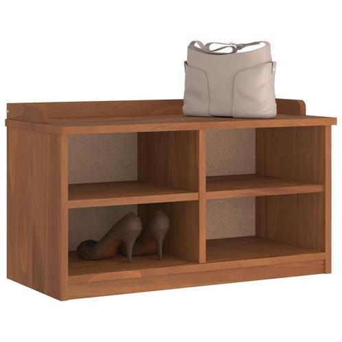 vidaXL Gangbankje SANDNES 87x40x50 cm massief grenenhout, Huis en Inrichting, Overige Huis en Inrichting, Nieuw, Verzenden