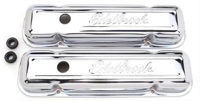 Pontiac Klepdeksels edelbrock chroom, Auto-onderdelen, Motor en Toebehoren, Nieuw, Ophalen of Verzenden