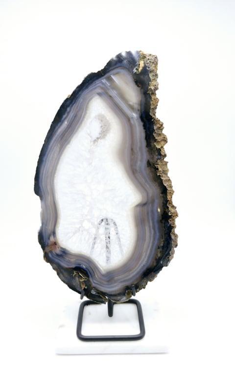 Agaat Plak op standaard (zie filmpje), Handtassen en Accessoires, Edelstenen, Ophalen of Verzenden