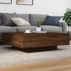 vidaXL Salontafel 100x100x31 cm bewerkt hout bruin, Verzenden, Nieuw