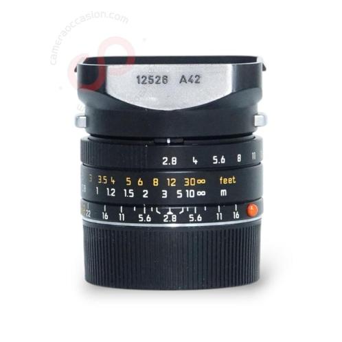 Leica ELMARIT-M 28mm 2.8 ASPH black 11606 nr. 2554, Audio, Tv en Foto, Foto | Lenzen en Objectieven, Zo goed als nieuw, Ophalen of Verzenden