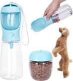 Nobleza Honden Waterfles - 550ml+150ml - Blauw, Verzenden