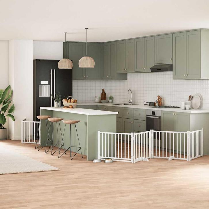 vidaXL Hondenhek inklapbaar met deur 12 panelen 960cm, Dieren en Toebehoren, Hondenbenches, Nieuw, Verzenden