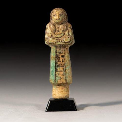 Oude Egypte, Nieuwe rijk Faience opzichter ushabti van de, Collections, Minéraux & Fossiles