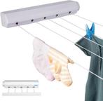 2dekans | Luft Uittrekbare Wand Waslijn – 5 Lijnen – 4m –, Tuin en Terras, Droogmolens en Wasrekken, Ophalen of Verzenden, Nieuw