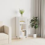 vidaXL Dressoir 34,5x32,5x90 cm bewerkt hout hoogglans wit, Huis en Inrichting, Verzenden, Nieuw