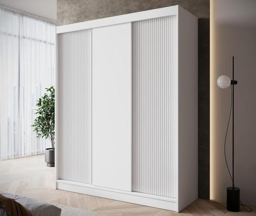 Kledingkast 180cm wit Schuifdeuren - Garderobekast, Huis en Inrichting, Kasten | Overige, Nieuw, Verzenden