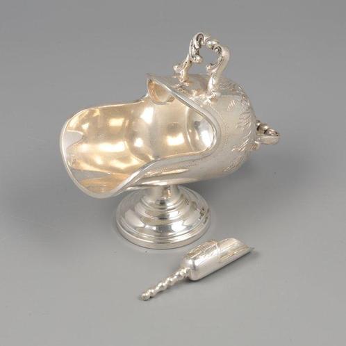 D.J. Aubert Suikerbak Kolenkit - Pot à sucre - Argent 835, Antiek en Kunst, Antiek | Zilver en Goud