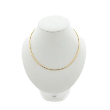 Gouden omega choker collier | 38 cm (omegaschakel, ketting) beschikbaar voor biedingen