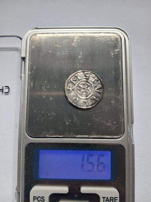 Frankrijk. Karel II le Chauve (840-877). Denier (Melle), Timbres & Monnaies, Monnaies | Europe | Monnaies non-euro