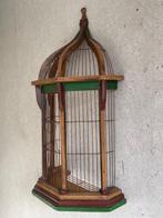 Antiek Vogelkooi - Hout, Metaal - Birdcage Octagonal Half