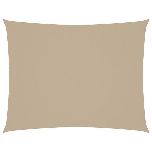Zonnedoek 5x6m Rechthoek Beige - OP=OP - Tuin Musthave!, Tuin en Terras, Schaduwdoeken, Nieuw, Verzenden