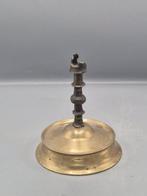 Brons Kandelaar - 15 cm - Gotische knoopkandelaar (Zonder, Antiek en Kunst