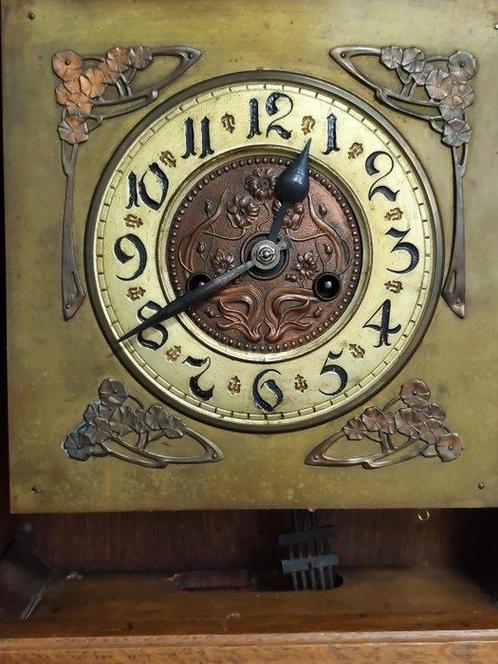 Wandklok - Hout - 1920-1930, Antiek en Kunst, Antiek | Klokken