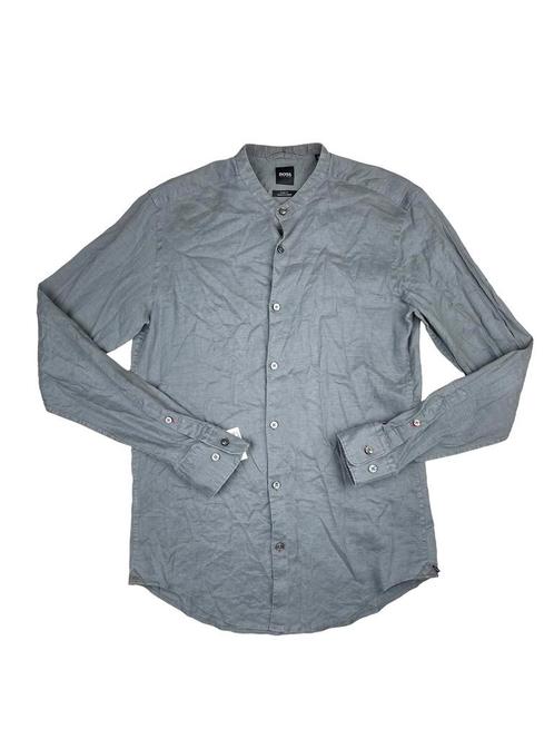 Hugo Boss heren overhemd (stretch linnen) Maat S, Vêtements | Hommes, Chemises, Enlèvement ou Envoi