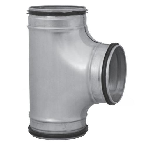 T-stuk 90º met rubberdichting Ø 80mm - Ø 80mm - Ø 80mm, Doe-het-zelf en Bouw, Ventilatie en Afzuiging, Nieuw, Verzenden