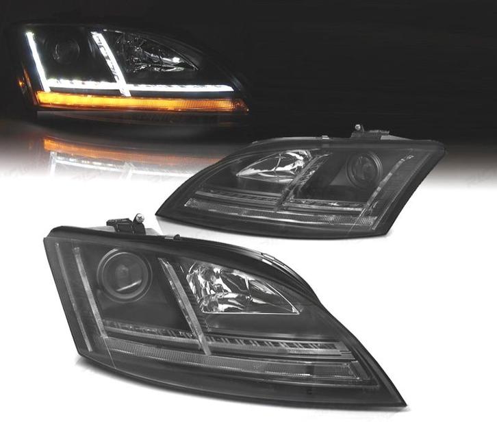 PHARES AUDI TT 8J 06-10 DYNAMIQUES DIURNES LED FOND NOIR, Autos : Pièces & Accessoires, Éclairage, Envoi