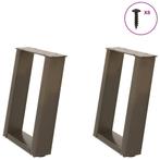 vidaXL Salontafelpoten 2 st U-vormig 28x(42-43) cm staal, Huis en Inrichting, Verzenden, Nieuw