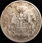 Duitsland, keizerrijk 5 Mark 1876 J - Hamburg, Helmeted arms, Postzegels en Munten