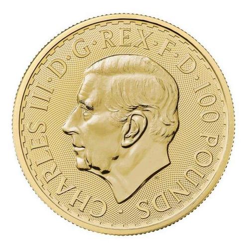 Verenigd Koninkrijk. 100 Pounds 2025 Britannia, 1 oz, Postzegels en Munten, Edelmetalen en Baren