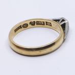 Ring - 18 karaat Geel goud - 0.03ct. tw. Diamant, Handtassen en Accessoires, Ringen, Nieuw