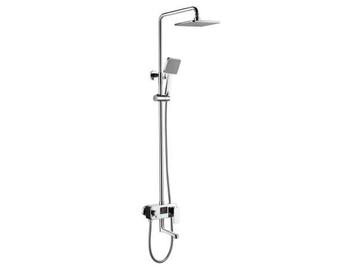 Veiling - Opbouw regendouche met digitaal display, Chroom