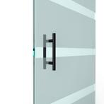 T-greep voor glazen deur ø 25mm - L: 300x200mm - Zwart, Doe-het-zelf en Bouw, Verzenden, Nieuw