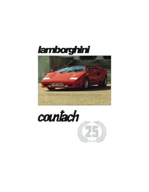 1988 LAMBORGHINI COUNTACH 25TH ANNIVERSARY BROCHURE ENGELS, Livres, Autos | Brochures & Magazines