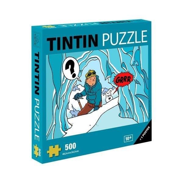 Kuifje Grot in Tibet Puzzel + Poster (500 stukken), Verzamelen, Stripfiguren, Ophalen of Verzenden