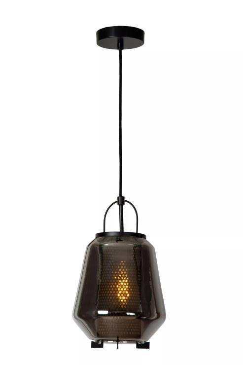 Hanglamp Lucide SISKA -  - 1xE27 - Fumé, Maison & Meubles, Lampes | Suspensions, Envoi