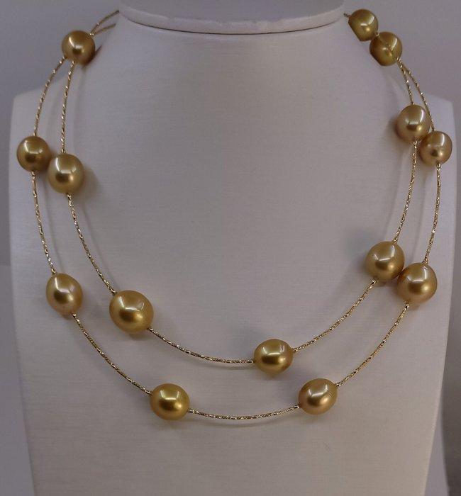 Halsketting - 18 karaat Geel goud, 10,5x13mm Deep Golden, Bijoux, Sacs & Beauté, Colliers