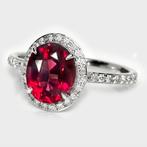 Zonder minimumprijs - Verlovingsring - 14 karaat Witgoud,