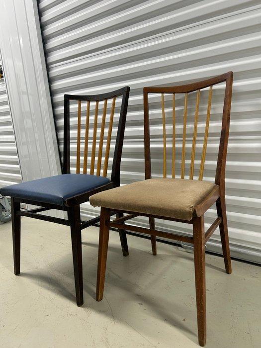 Stoel - hard hout - Twee vintage stoelen, Antiquités & Art, Art | Objets design