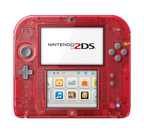 Nintendo 2DS Console - Transparant Rood (3DS Console), Games en Spelcomputers, Spelcomputers | Nintendo 2DS en 3DS, Gebruikt, Verzenden